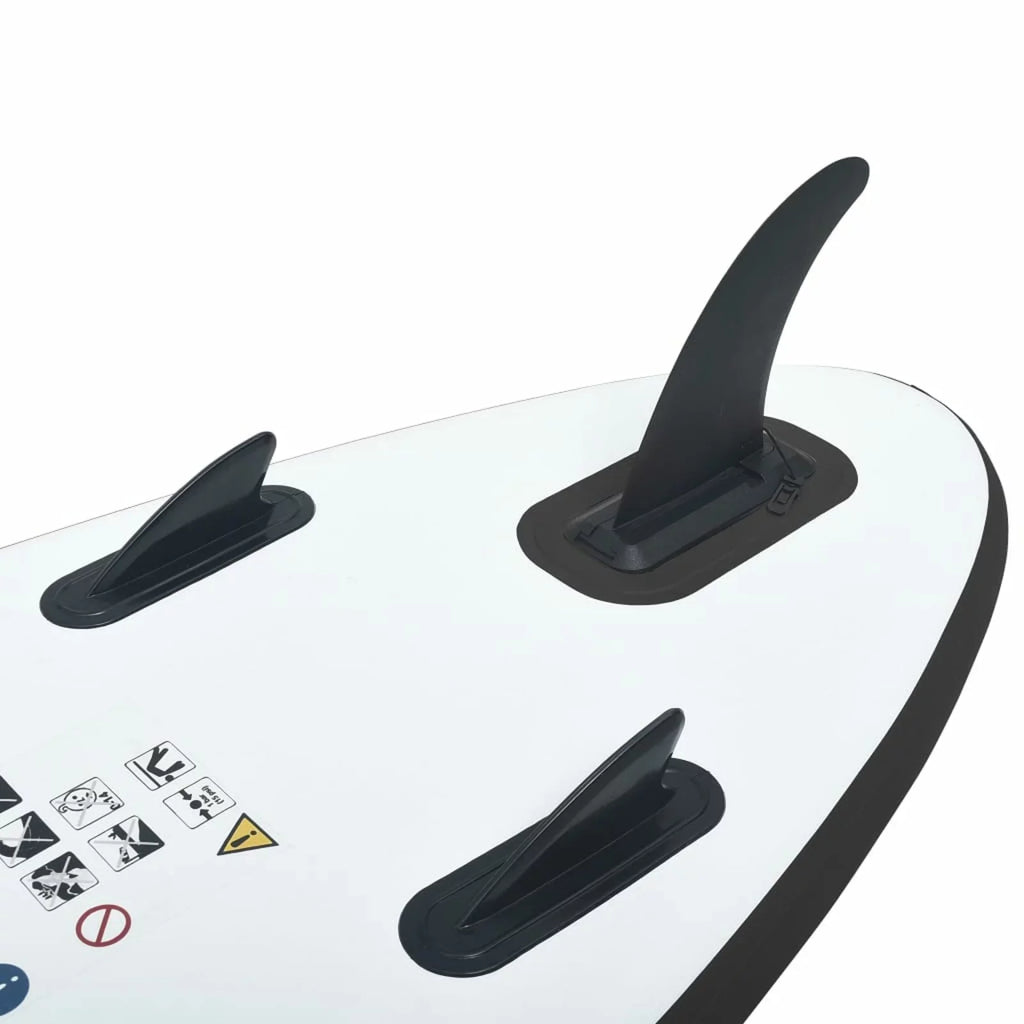 and Paddleboard Black ametoys White Inflatable Set