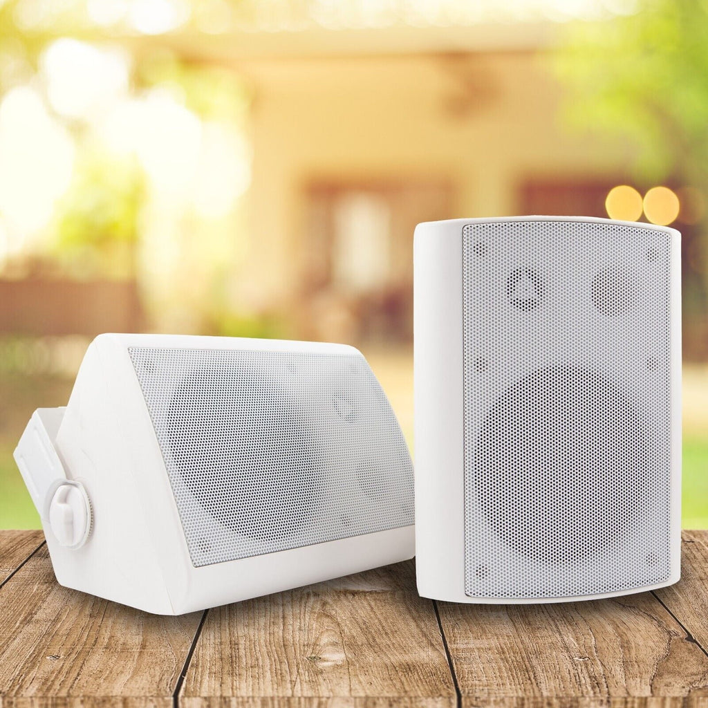 1/4" w/ Bundle 2-Way 5 500W Swivel Indoor All EMB / 2x exterior - Speakers White climate