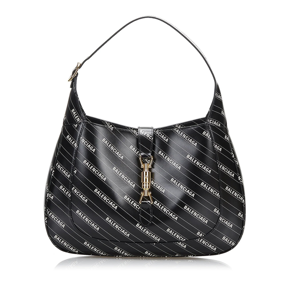 Authenticated Hacker 1961 Calf Unisex (Good) Black Project Satchel Leather Pre-Owned Jackie