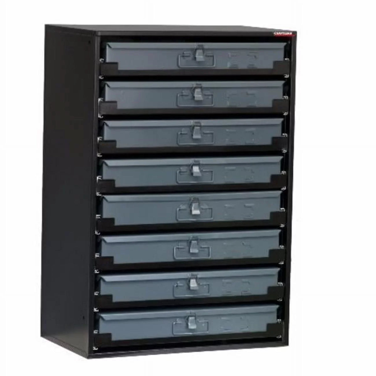 Rack Black Duty Sliding 8-Drawer Heavy Metal Cabinet