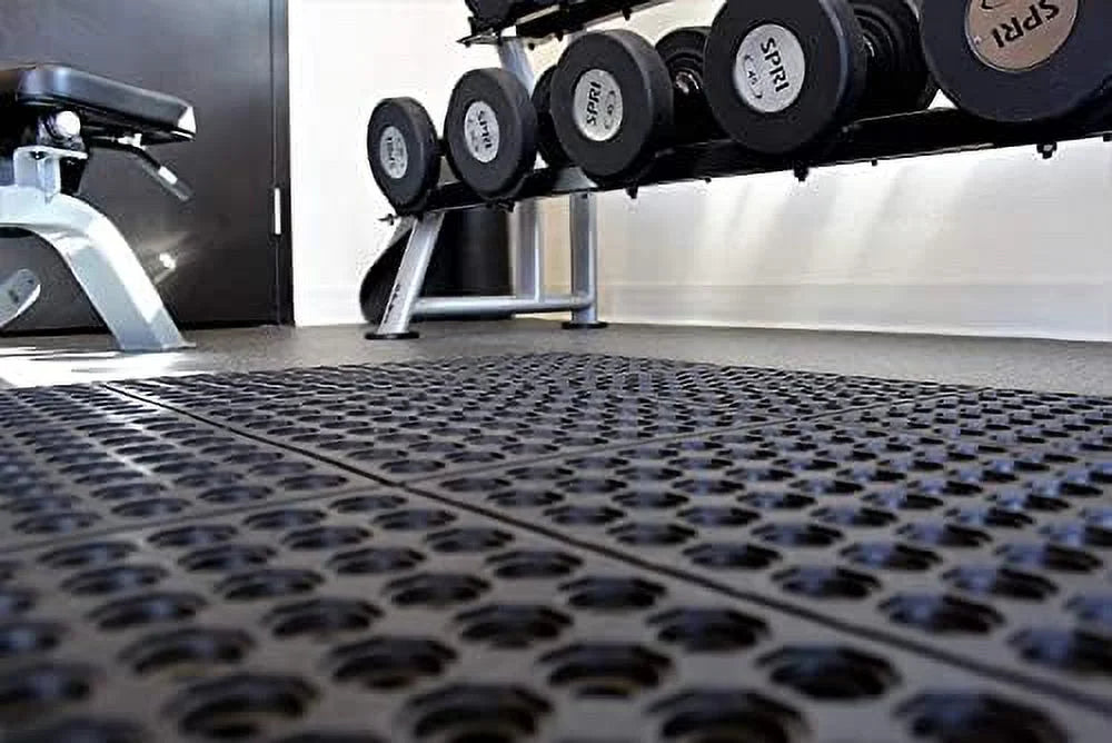 Door 36 Non-Slip Bar Indoor X Floor 36 For Kitchen Rubber exterior Pool Interlocking Anti Mat Inch Durable Drainage, Flooring Floor Mat Restaurant Fatigue Shower Garage