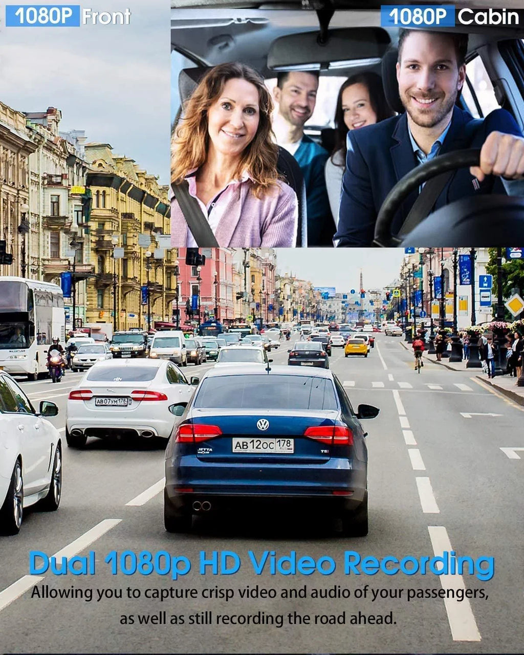 Card - FHD - Recording,WDR Night Inside J05 32GB Mode,G-Sensor,Loop 170°/140° Abask Dual and With Dashcam Front With Angle Vision,Parking 1080P