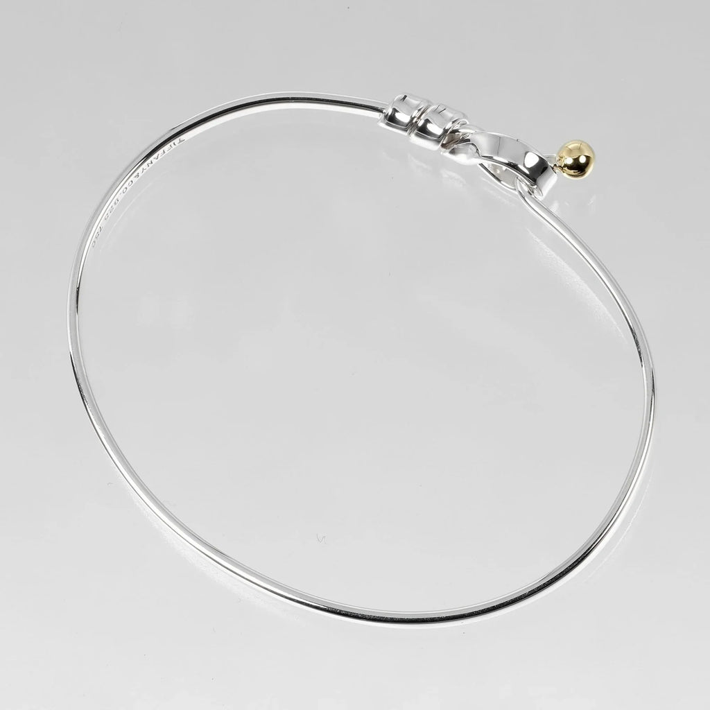 Tiffany Bracelet, 925 I132724015 Knot Silver, & Gold, (Good) Love 9.15g 18K Approx. Co. Pre-Owned