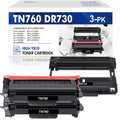 HL-L2350DW Toner, Printer ) Set and Unit (2x Toner TN-760 MFC-L2690DW for Drum Compatible DCP-L2550DW MFC-L2710DW DR-730 Drum TN730 Cartridge 1x Brother DR730 Unit TN760