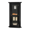Corner Furniture Accent 1 K&B Door Cabinet Black