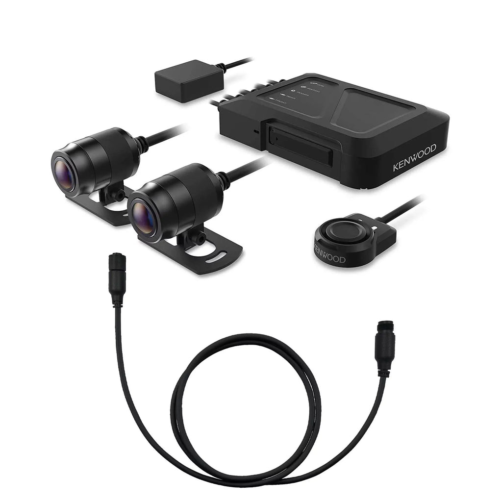 Kenwood with 3.3ft a with HD Motorsports extension STZ-RFCC100 camera optional Rear-View cable and Dash Cam Camera STZ-RF200WD GPS Kenwood (1m)