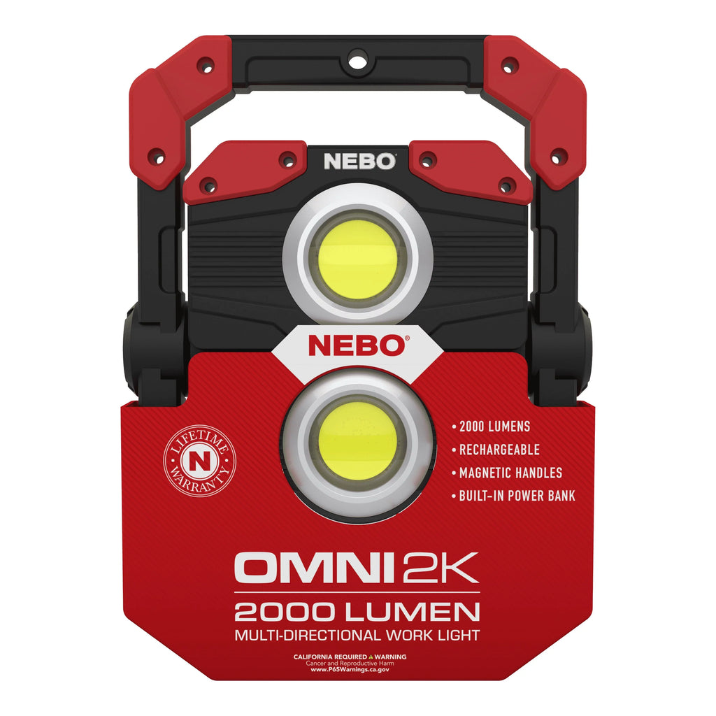 COB Work Lumen Rechargeable NEBO Omni Light 2,000 Handheld Black LED