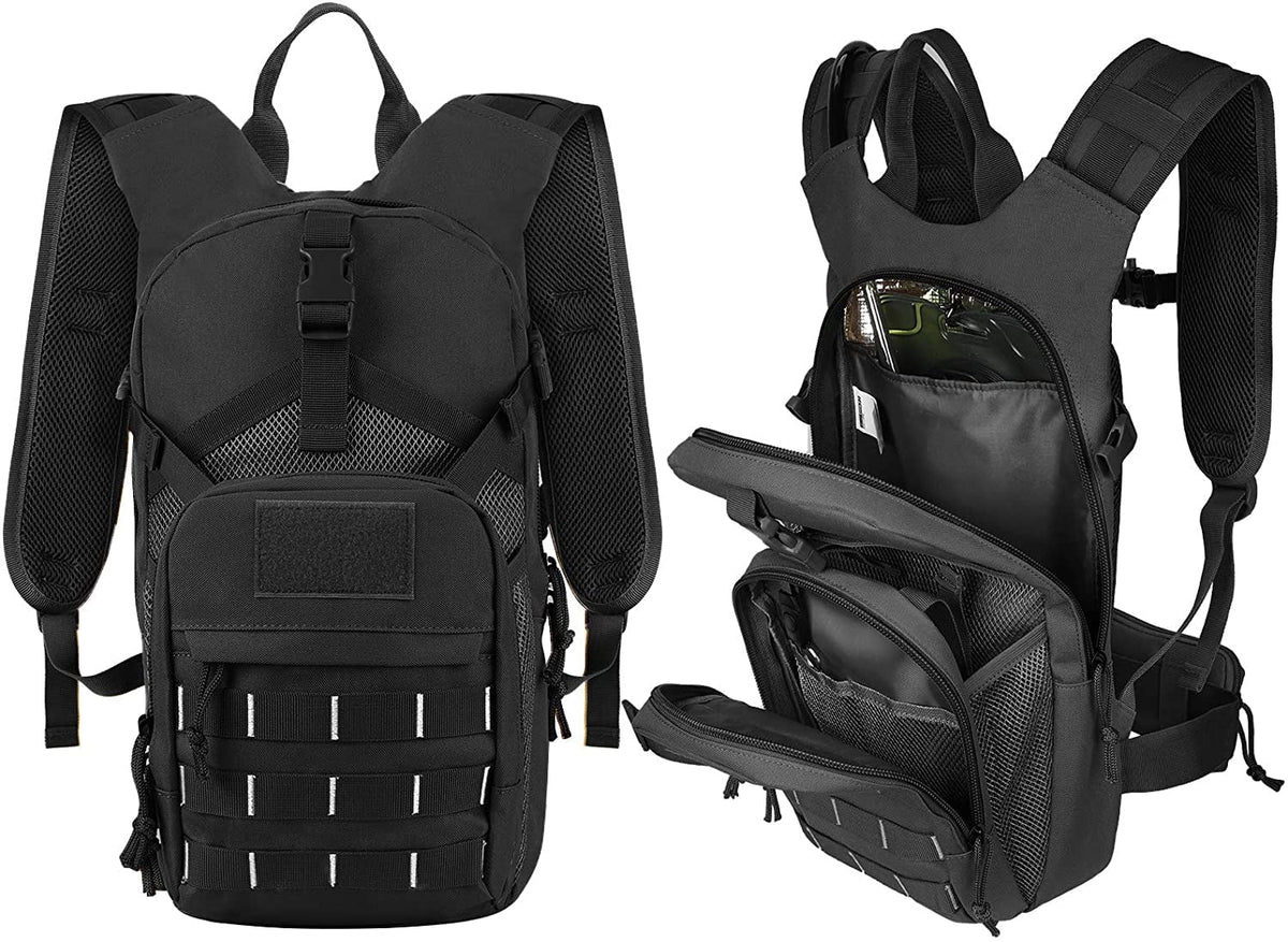with Free liquid Running BPA Military Biking for 2L Bag Bladder, Pack Men Backpack Hiking Fits Thermal Daypack Tactical Adjustable Waist liquid Hydration Cycling Pocket liquid Insulation, Women SKL