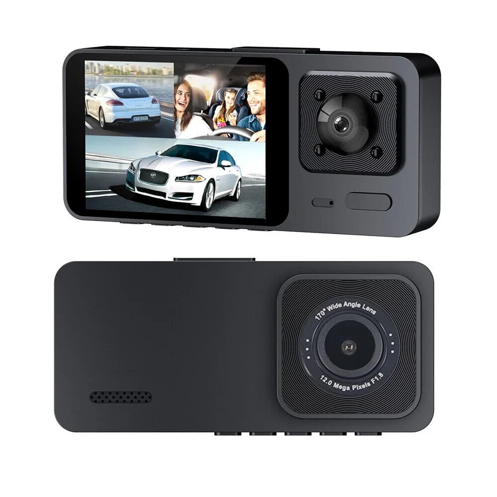 Cam Onemayship Camera Rear Lens DVR 3 Dash Recorder Inside G-Sensor Front 1080P Video Car