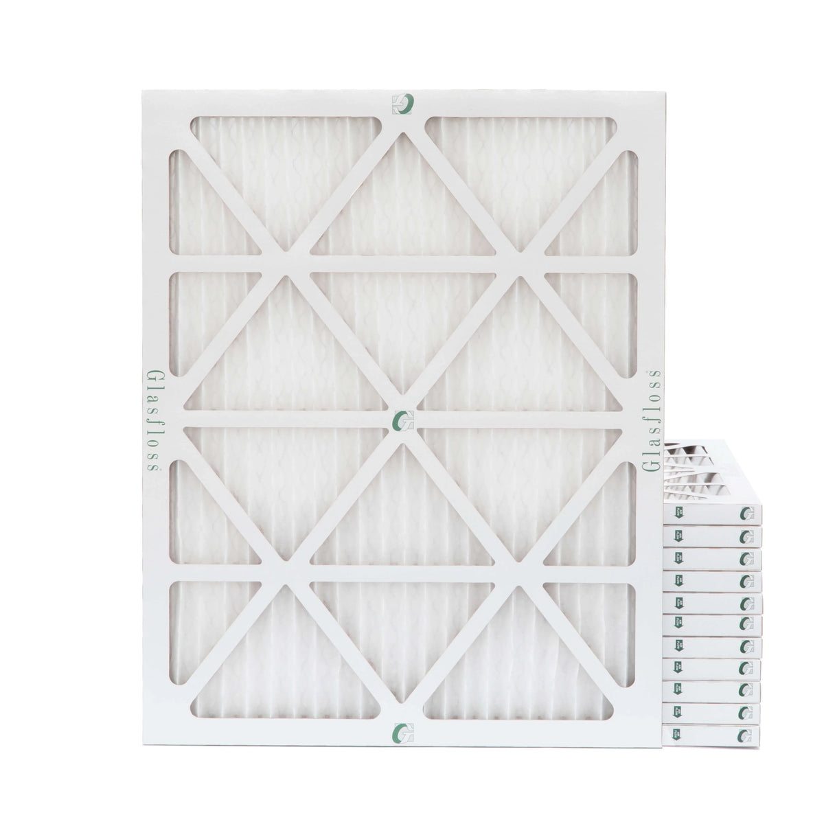 13-1/2 12 Pack Actual Air x Pleated dimension: of 7/8 MERV by x Filters 10 Glasfloss. 14x20x1 19-1/2