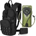 with Free liquid Running BPA Military Biking for 2L Bag Bladder, Pack Men Backpack Hiking Fits Thermal Daypack Tactical Adjustable Waist liquid Hydration Cycling Pocket liquid Insulation, Women SKL