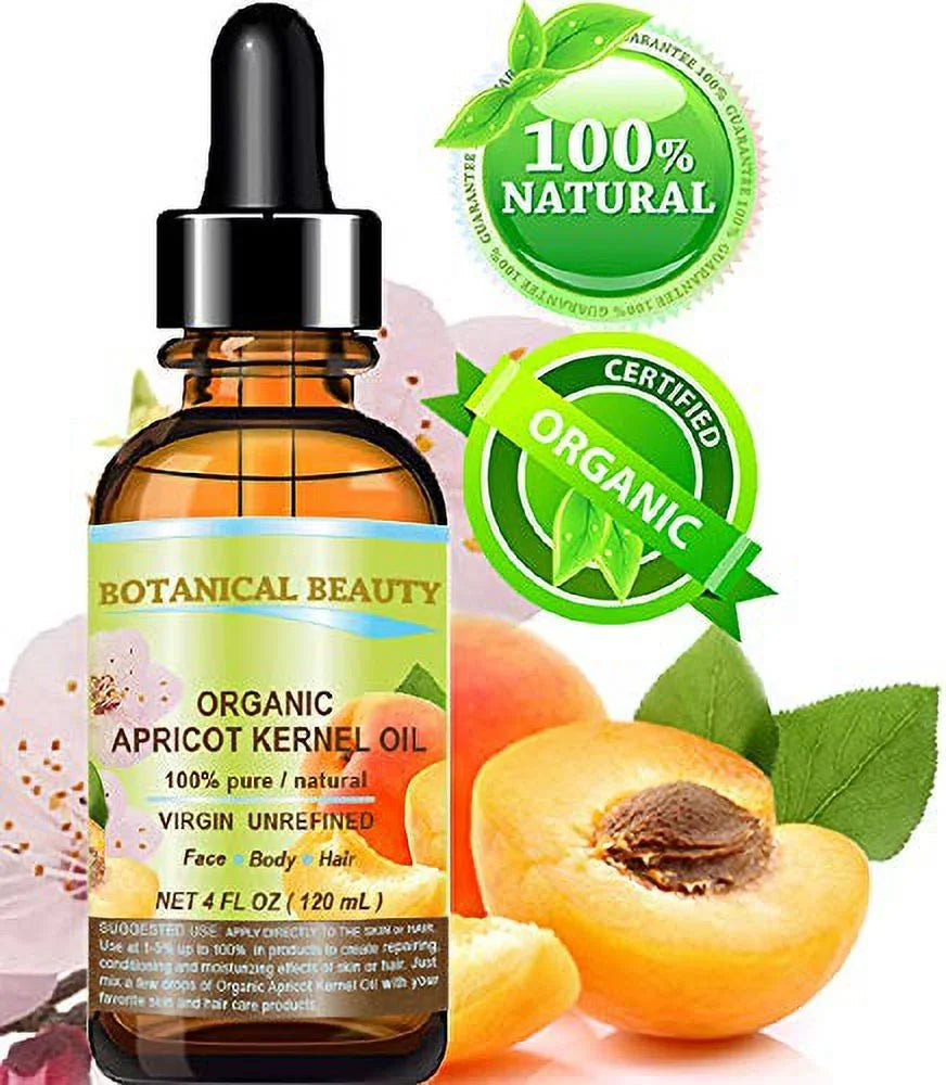 Fl. % Body, Organic Pure 100 Ecz. Carrier Hands, 120 Oil And For Lip Dry Nail Oil Kernel Skin, Hair, Natural Virgin Cold Ml Rosacea, Oz.- 4 Care. Face, Australian Unrefined Pressed Apricot Cracked