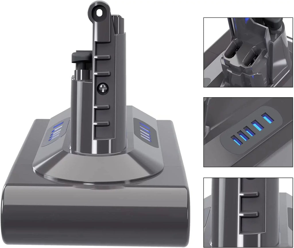 V10 V10 Compatible Zmoon Battery Motorhead Dy-son Cordless V10 Battery V10 Cleaner Absolute V10 for Replacement Stick Fluffy Vacuum 25.2V Dy-son SV12 with V10 Animal 5000mAh