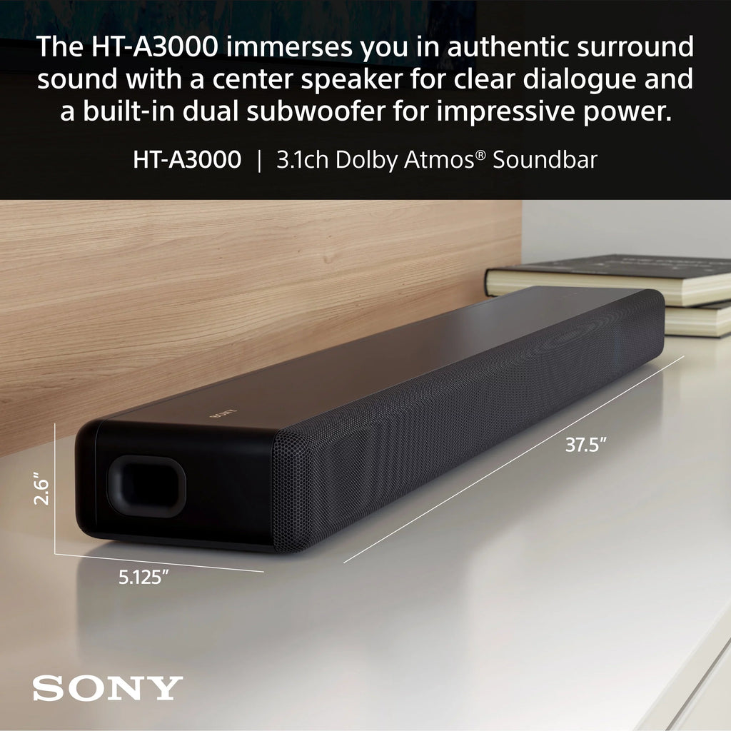 & 3.1ch HT-A3000 Soundbar DTS:X with Dolby Atmos