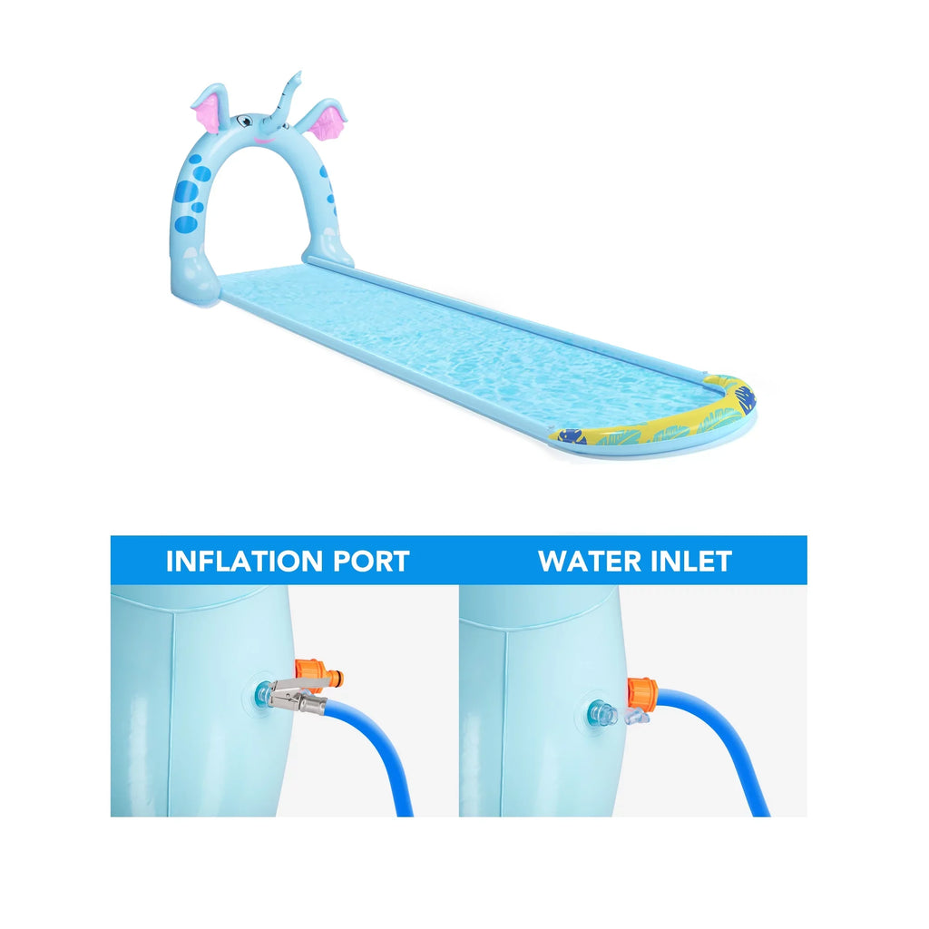 Pool Arch exterior Elephant Sprayer Inflatable Toy liquid Kids 16' Central Slide