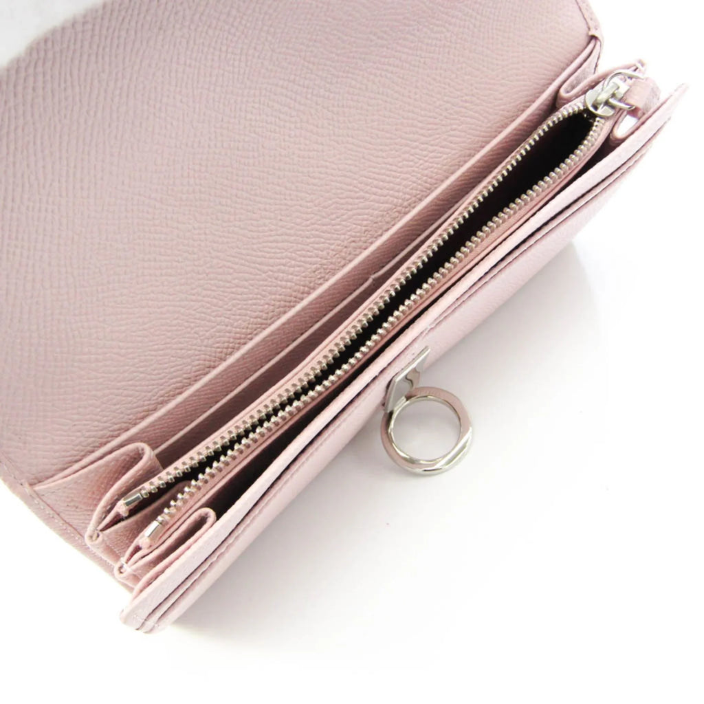 Bvlgari (Good) Pre-Owned 30415 Wallet Women's Pink Long Bvlgari (bi-fold) Leather Bvlgari