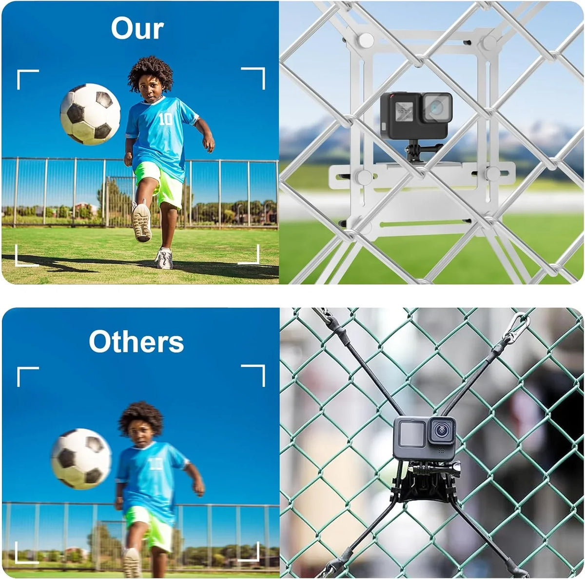 Baseball,Softball Fence Chain Fence iPhone, Recording Digital Link Phones, Camera, GoPro, Action for for Mount to a
