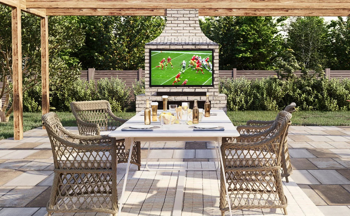 Sun Coverage Additional 4 exterior Weatherproof 55" Series Year by Furrion 4K FDUP55CBS Protect with Epic Partial (2021) an UHD TV