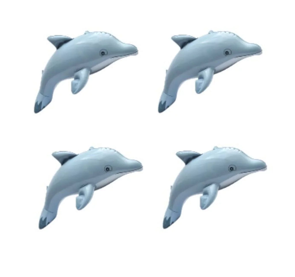 Inflatable Creations Dolphin Play/Bath Toy Jet 4-Pack