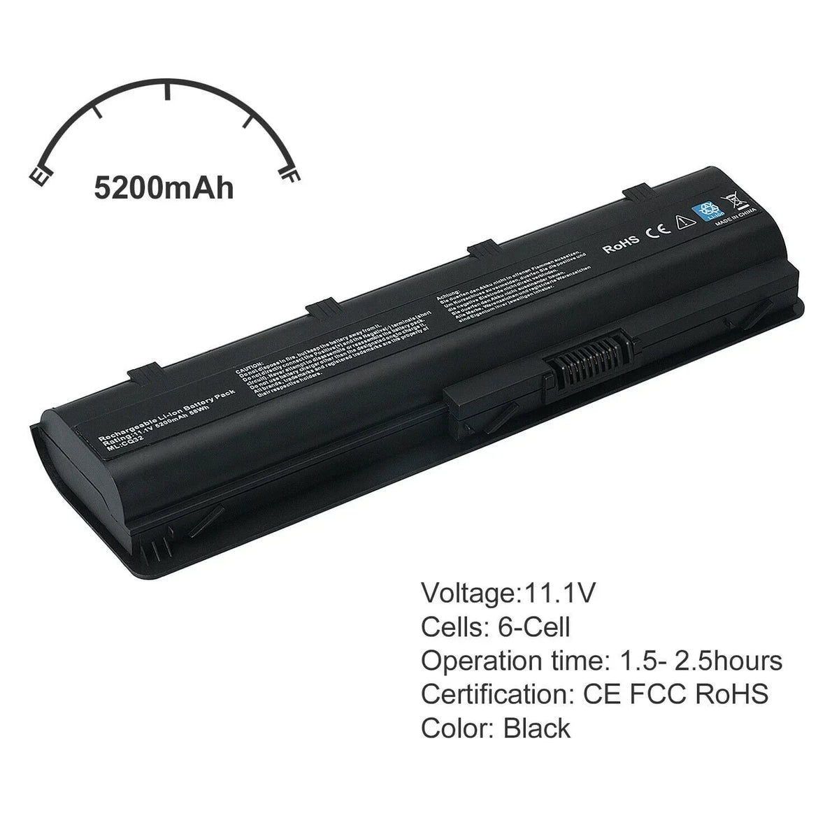 CQ58-D01SL CQ58-D01SO CQ58-D01SP CQ58-D01SA CQ58-D01SQ Battery COMPAQ for HP