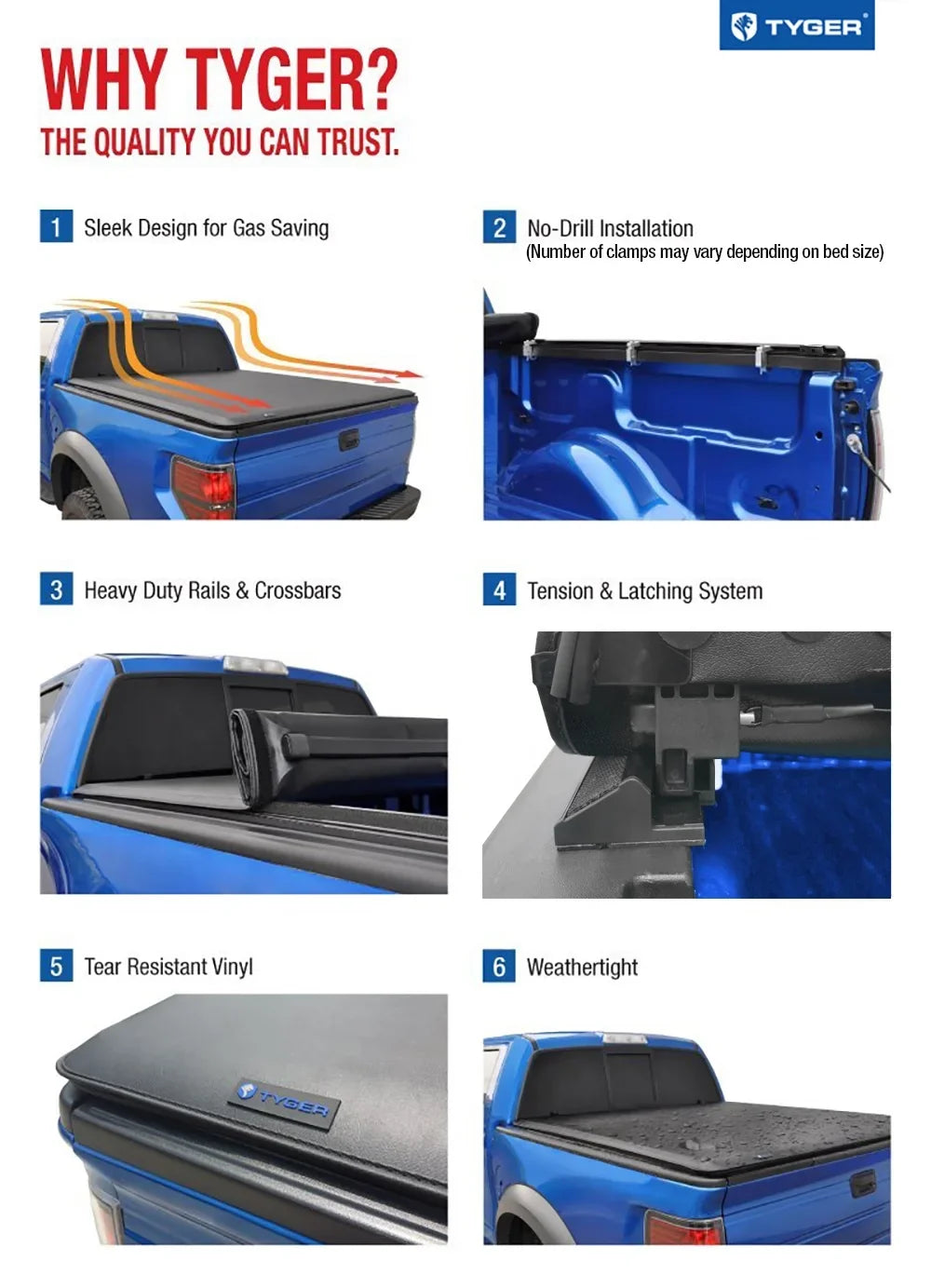Frontier 2022-2023 Compatible TG-BC1N9057 | Roll-up Auto 5' T1 Vinyl Bed Cover Tonneau Bed | | with Nissan Truck Soft Tyger