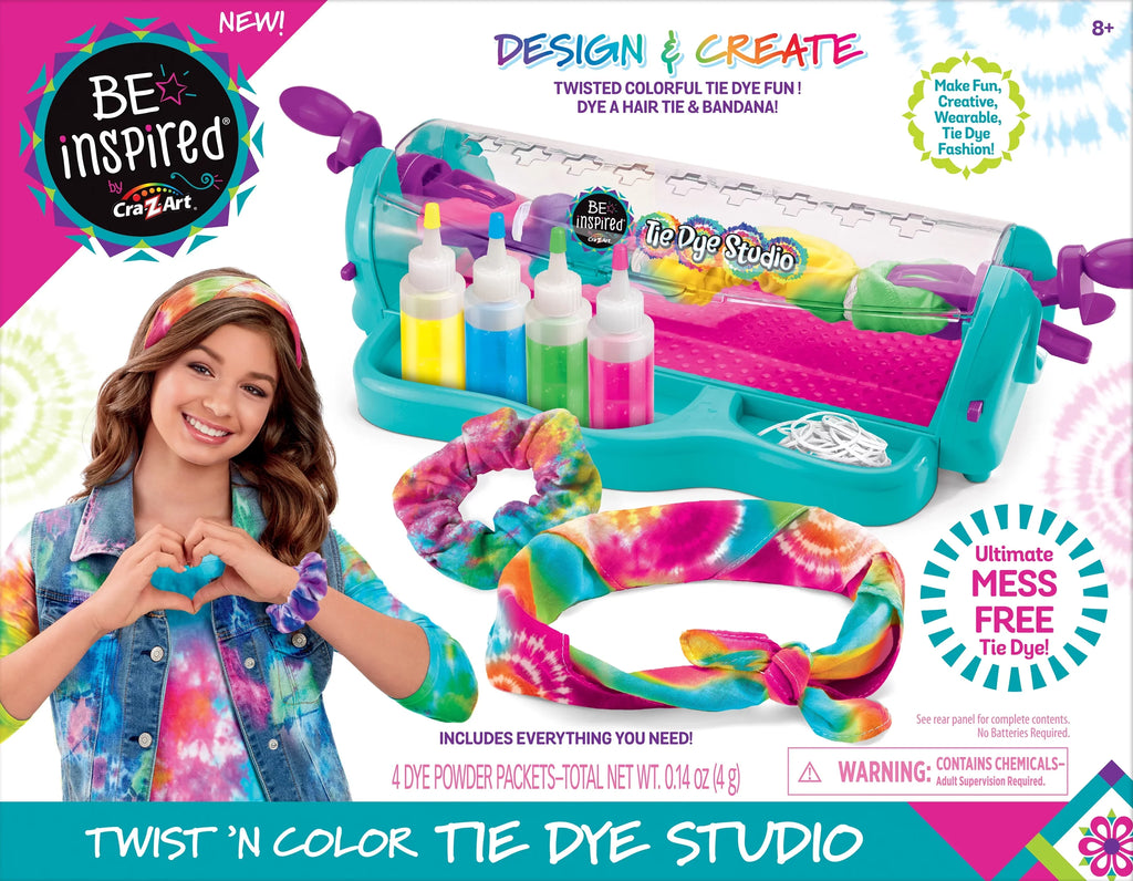 up Color Inspired & Dye Twist Cra-Z-Art and Studio, Be 8 Unisex Tie Ages