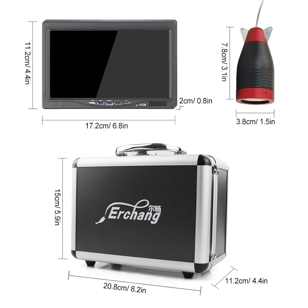 for Kayak Your Depths, Camera with Fishing Inch Lake Underwater Sea Fish Maximize Portable Explore Efficiency Fishing Boat Erchang Finder Fishing 7