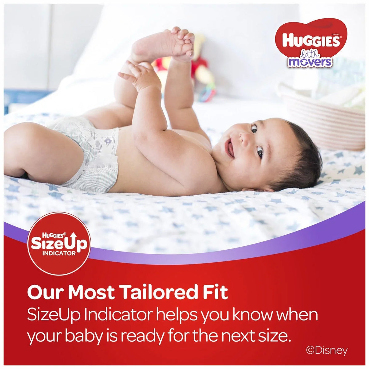 Baby Little Pack Ct, Huggies Diapers, 4, Giant Movers 104 dimension