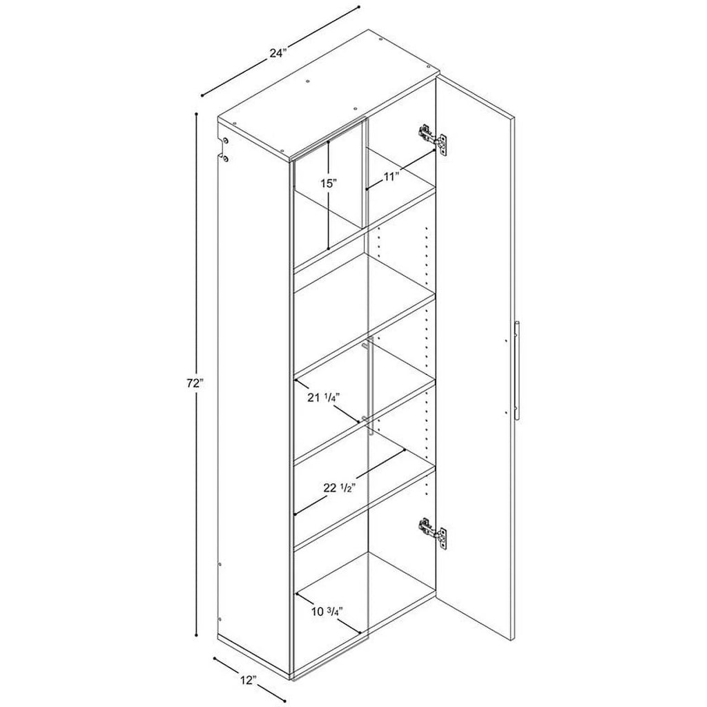 White Wall Cabinet Row Garage Mounted Piece Large Set 72" Pemberly in 3