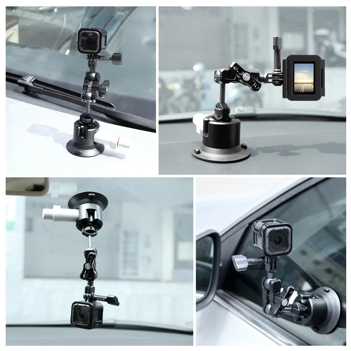 Replacement, Bracket Osmo Compatible for Suction Camera, Anself with 360° Mount Cup Car Dual Ballheads 11/10/9/8, 3/2