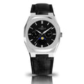 Asorock owned leather | mens watches Black Silver/Black | watch Black watch Transporter 40mm | brand