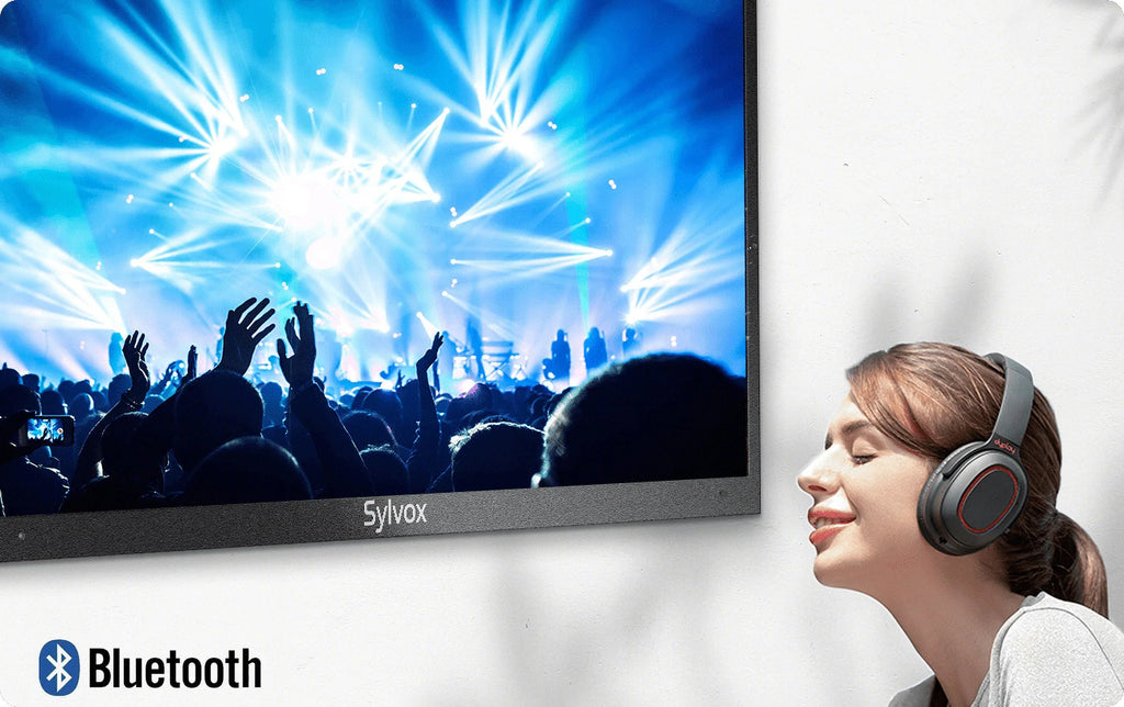 WiFi UHD SYLVOX TV, Pool High TV, Waterproof Sun Outside Brightness, exterior 4K Smart 55" Series 2000nits Restored Full Bluetooth IP55 Television Built-in APP, exterior Support (Refurbished)
