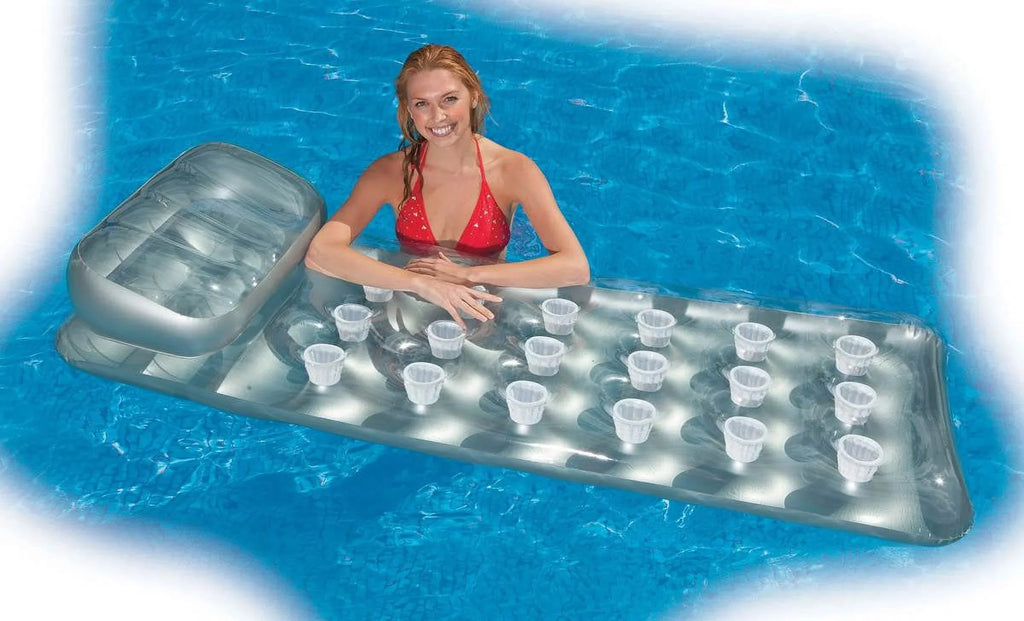 Lounger Mattress 18-Pocket Headrest Pack) (4 Suntanner Pool w/ | 58894EP Intex