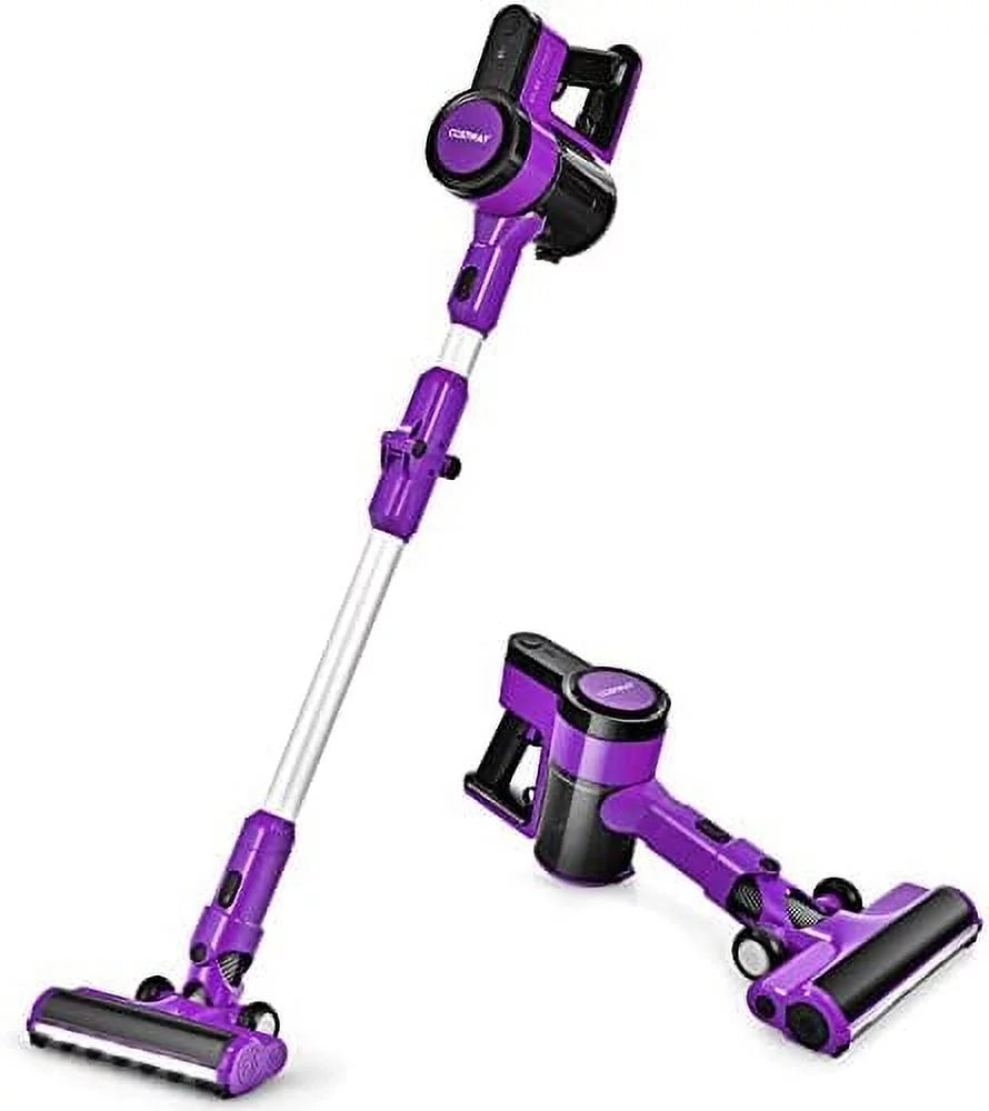 Handheld Vacuum (Purple) Cordless Pet Floor 2000Mah Cleaner, & Vacuum With Rechargeable & Carpet Vacuum Lightweight Hair, For 3-In-1 Hard Stick Runtime 45-Minute Battery, Wall-Mounted Car,