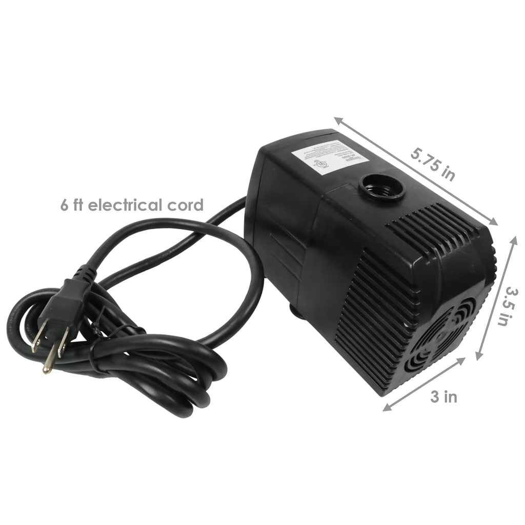 Pond liquid Heads Sunnydaze Electric Spray - 3 Volts Pump with Heads and Filter 120
