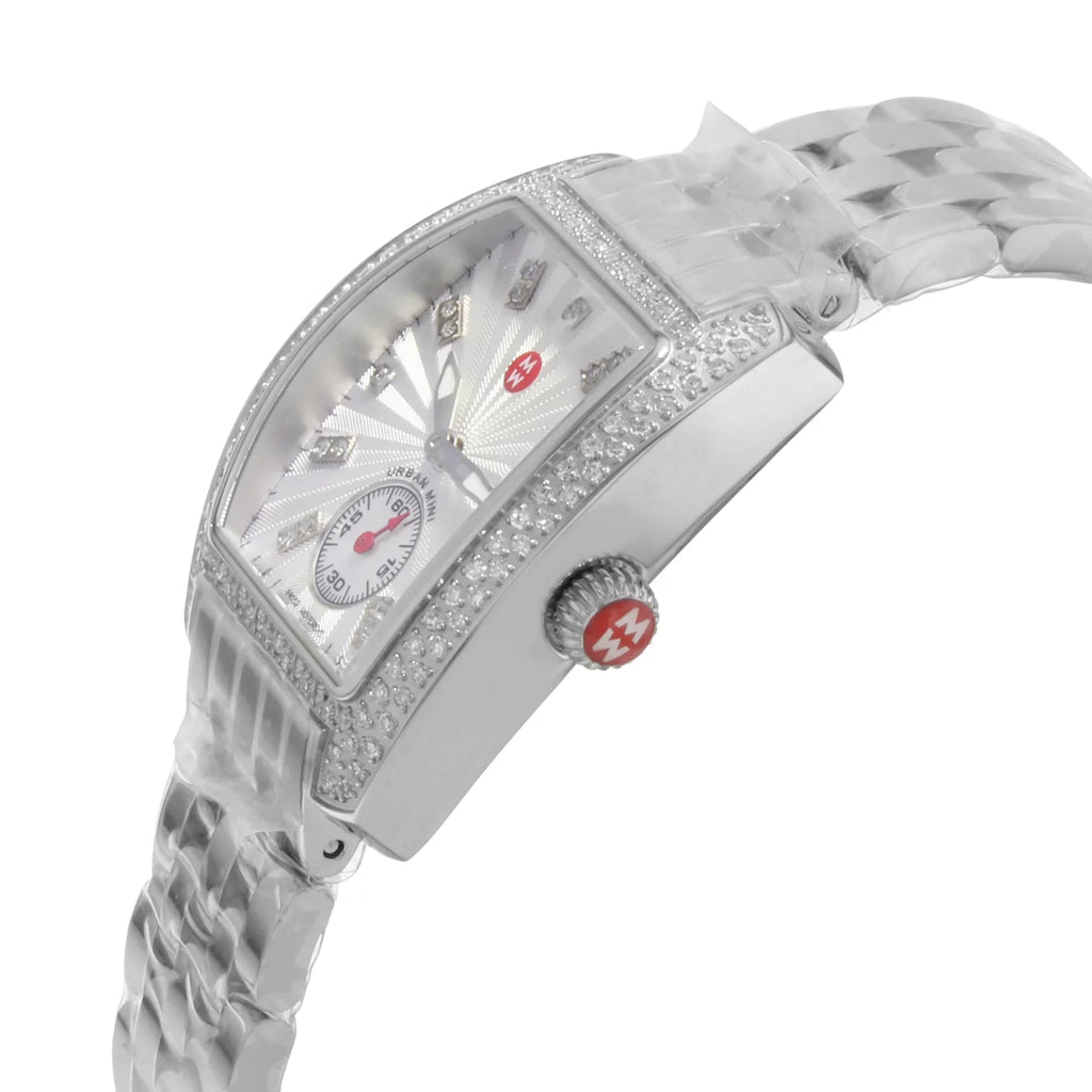 Ladies Michele Diamond Silver MWW02A000508 Watch Dial Urban Mini