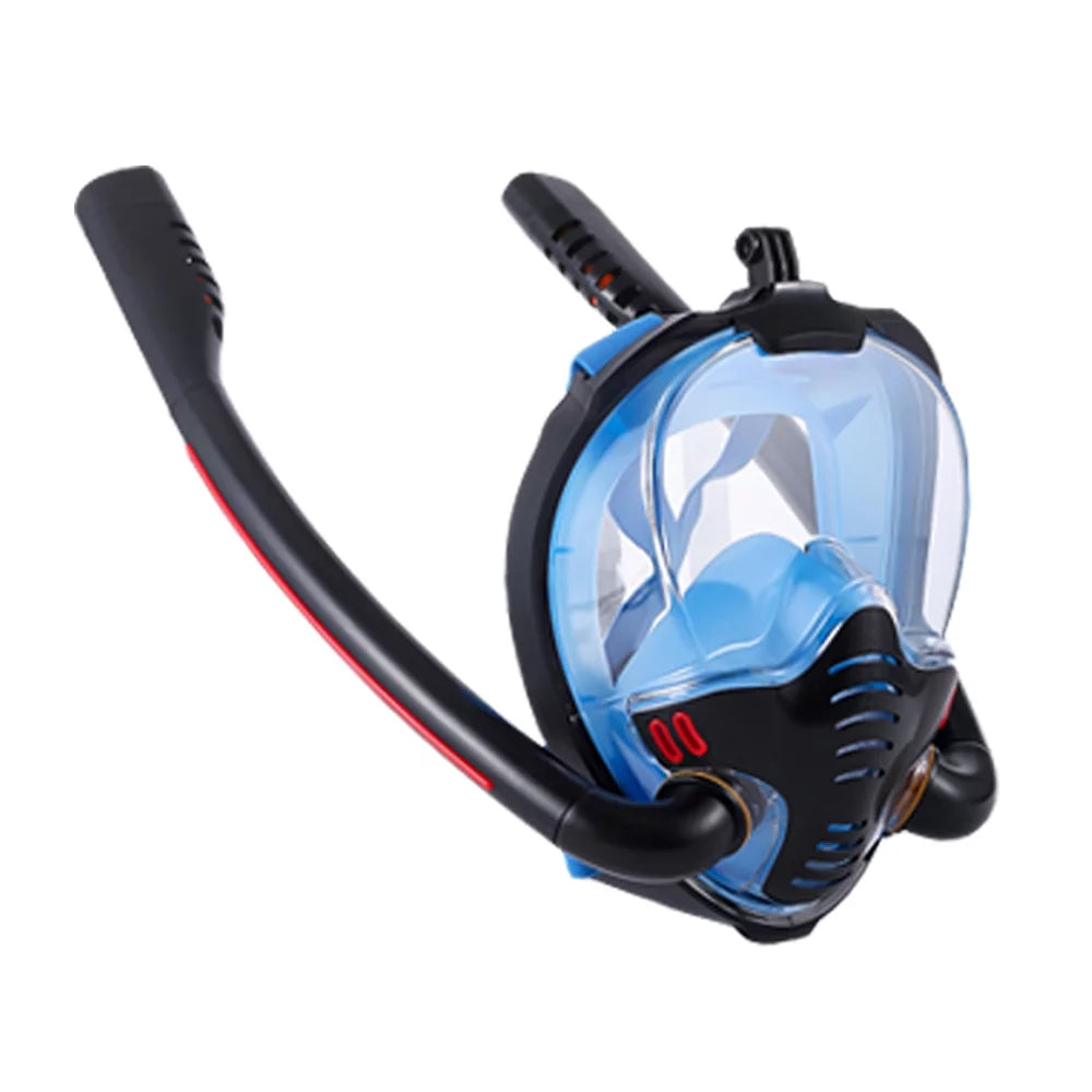Full for Diving Goggles Tube Silicone Drying Snorkeling Double Snorkeling Diving Mask