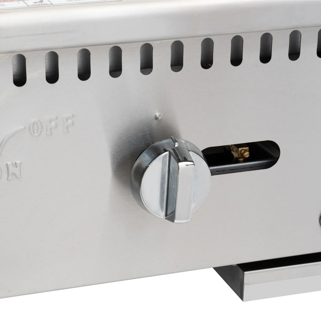 30,000 Griddle Gas BTU 18 in Natural in. Stainless-Steel 1-Burner with (KM-GG1-18M)