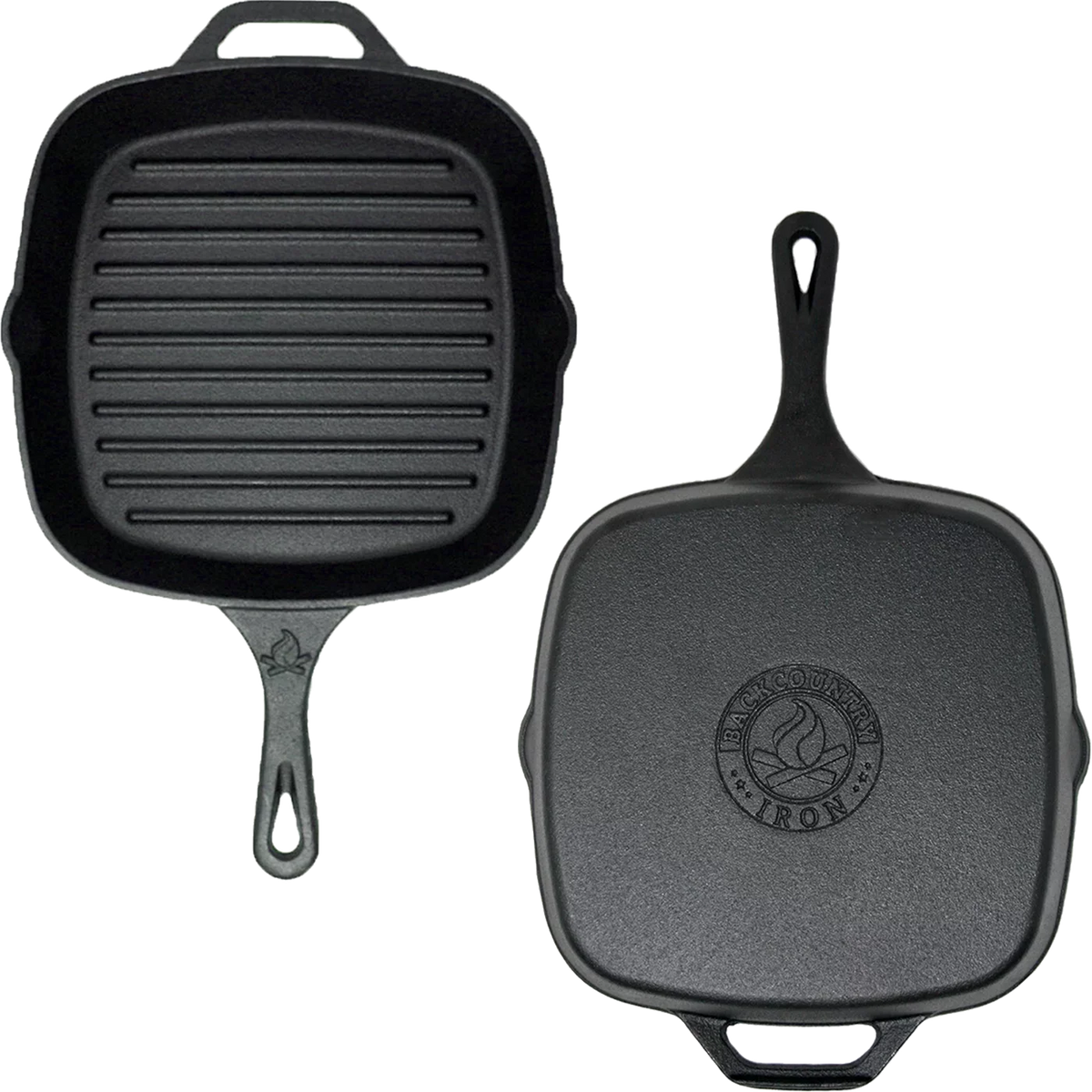 Pre-Seasoned Pan Grill Iron Cast Inch Medium Square Backcountry 8 Iron
