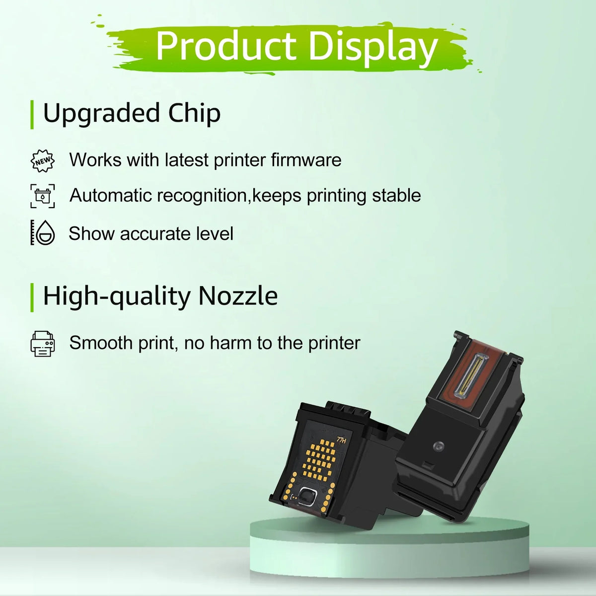 Replacement 250 GREENCYCLE Compatible Yield 200 Cartridges (3 for Ink XL Envy 5540 High HP 5660 7644 62 Tri-Color) 8040 7645 5740 62XL 5640 OfficeJet OfficeJet with