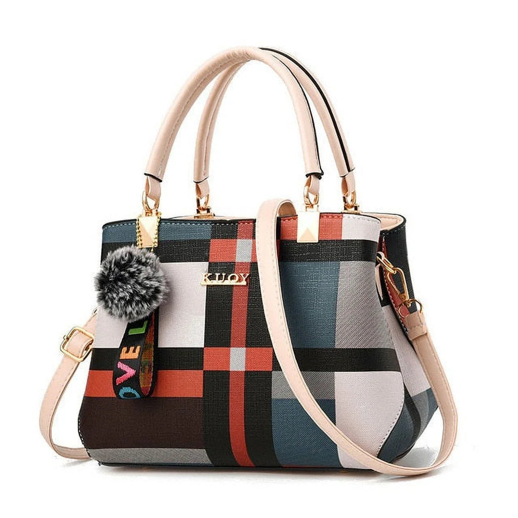 Stitching Bag Brand Shoulder Designer Plaid Messenger Ladies Wild New Totes Luxury Handbag Bags Women