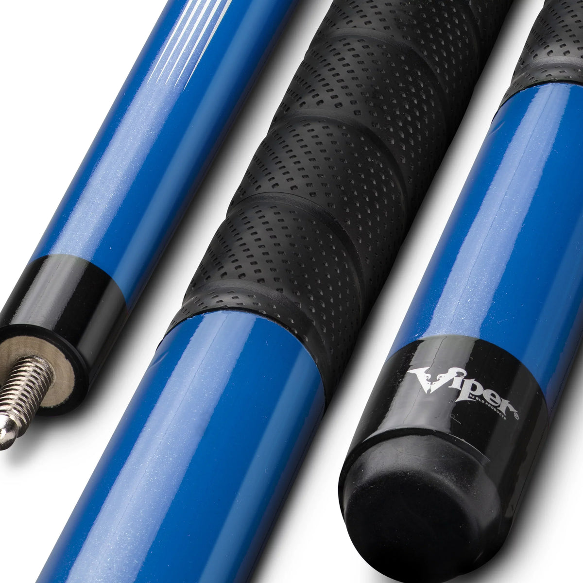 Billiard/Pool Cue, 2 Grip Viper Blue, 21 Ounce Pro Sure 58" Piece,