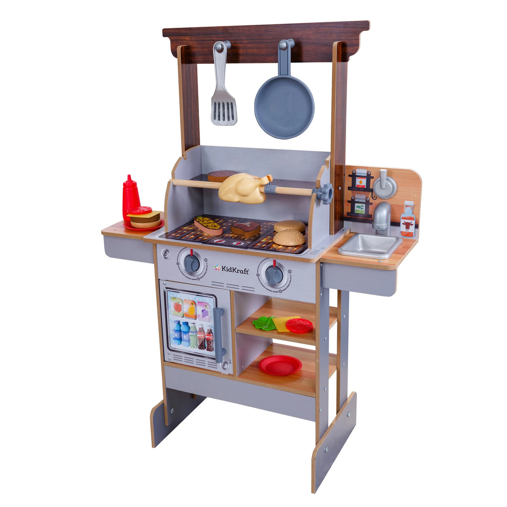 Food KidKraft Wooden with liquid-Reveal & & Grill Reveal Spin 21 Play Accessories Kitchen &