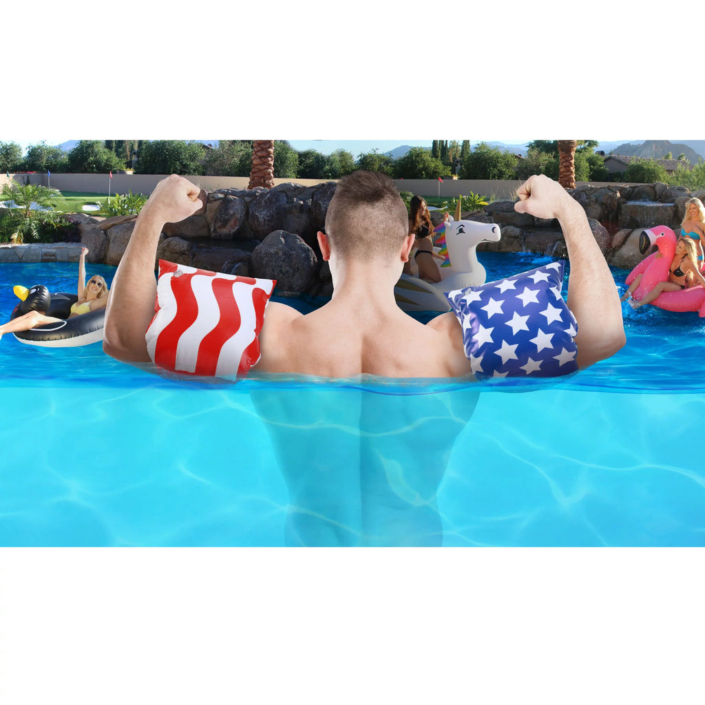 (Novelty Wing USE Pool liquid Own Flag ONLY) Adult The America GoFloats - Floaties