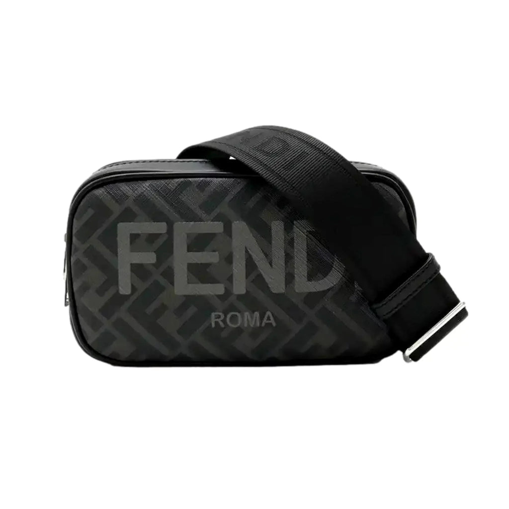 Mini Black Zucca Bag Crossbody Roma Canvas Fendi Camera