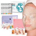 Starter + Different spa 10 set Peel-Off with 12 vials BRÜUN Jelly electrolytes BB Treatments + Face Treatment kit with Serum care kit Glow Mask