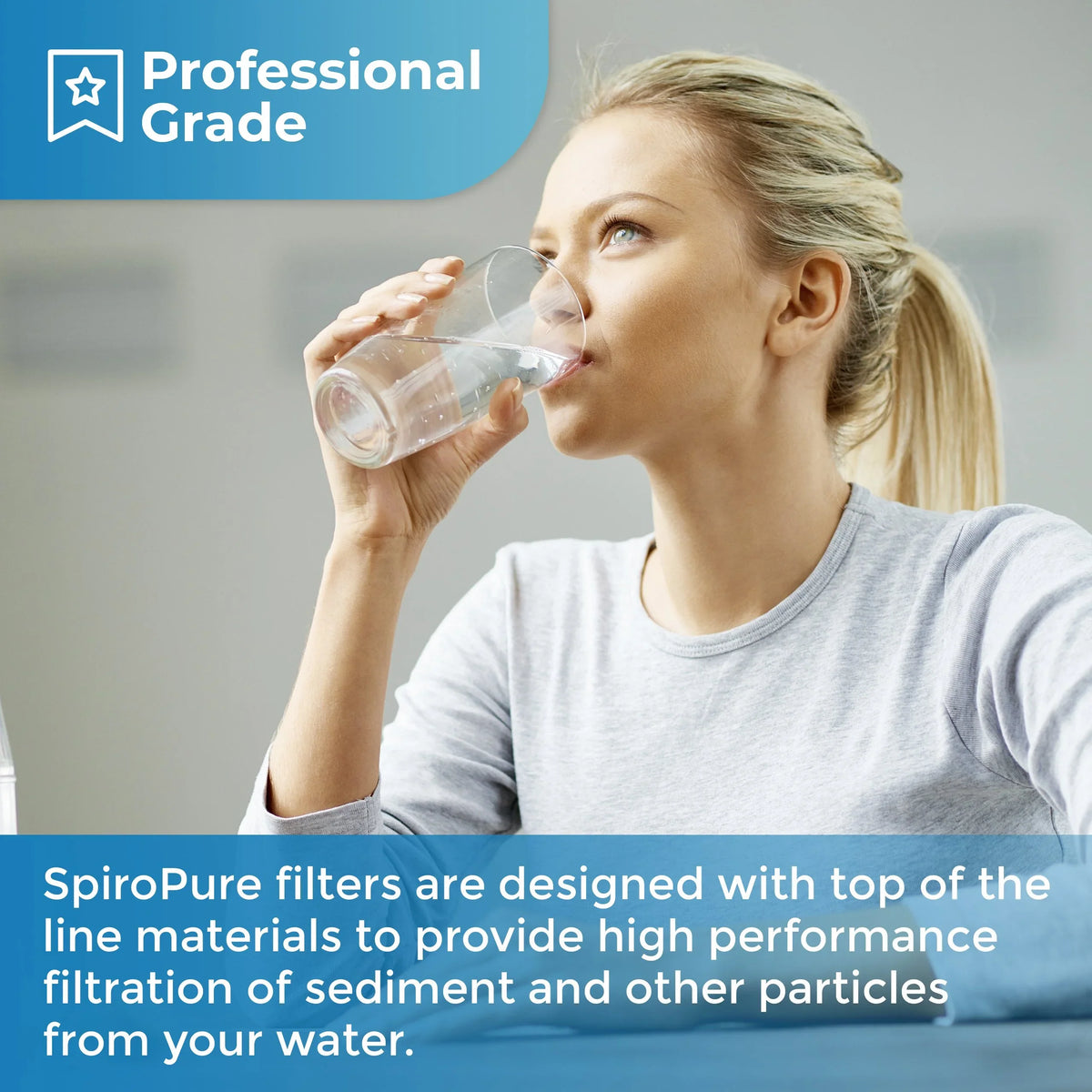 (Case SP-CW100-20 String-Wound Cartridge Micron Sediment Filter of liquid 100 20) SpiroPure SWC-25-20100 20x2.5 Polypropylene