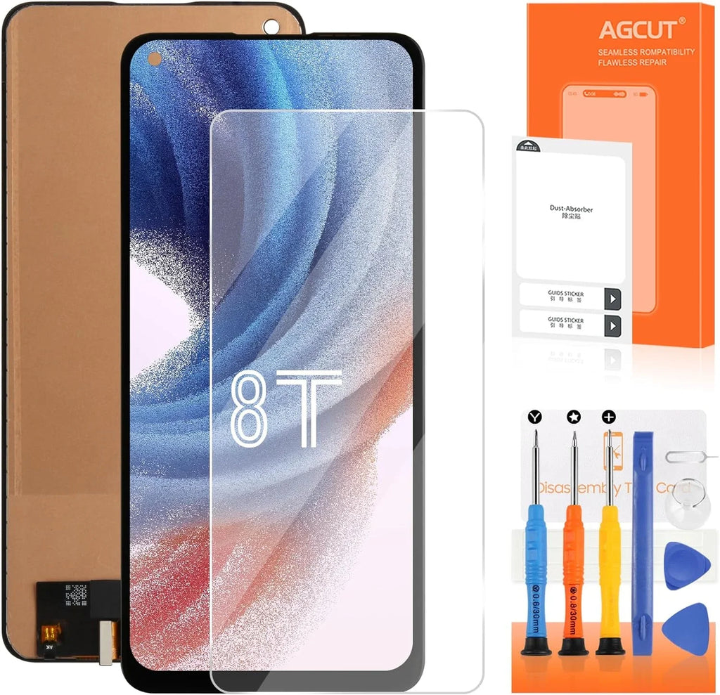 Oneplus LCD Digitizer Fingerprint) KB2005 KB2000 Repair 8T+ Assembly KB2001 8T Replacement KB2003 Screen Screen for (Support Part 5G Touch OLED Display
