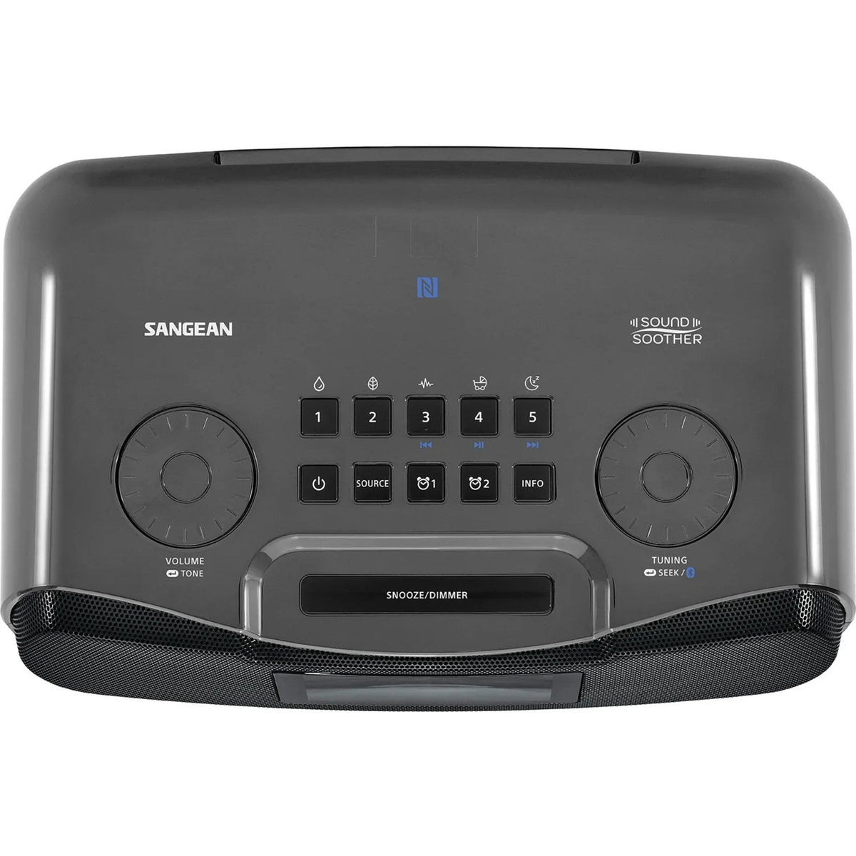 Am/Fm Clock Lcd Atomic Rcr22 Radio Display With Sangean