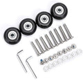 Wheels, 40mm Replacement x Luggage of OwnMy Rubber 4 A Bearings 18mm Caster Wheels Suitcase Repair Set Swivel Kits,